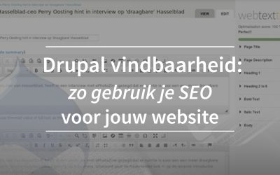 Drupal website vindbaar maken deel één: zo gebruik je SEO voor jouw site