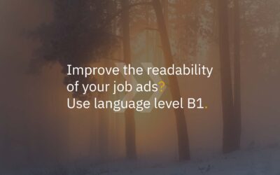 Improve the readability of your job ads? Use language level B1